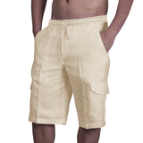 Multi Pocket Tie Men's Beach Cargo Pants - Minihomy