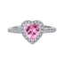 Luxury Peach Heart Zircon Diamond Ring for Women - High-End Engagement Jewelry - Minihomy