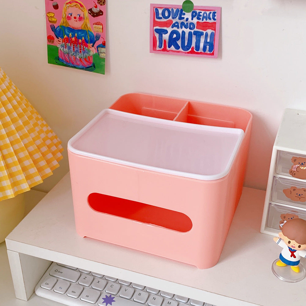 Creative Cute Cartoon Tissue Box Living Room Household Plastic Storage - Minihomy