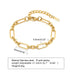 Ornament Extended Stainless Steel Bracelet Gold - Minihomy