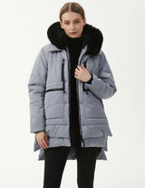 Women's Casual Hooded Middle Long Cotton-padded Coat