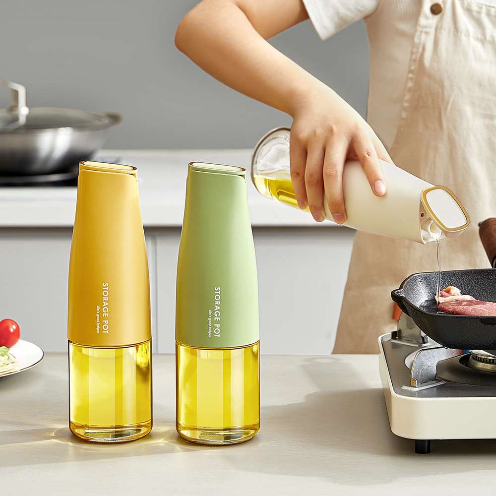 Leak-Proof Kitchen Soy Sauce Vinegar Bottle - Automatic Open and Close Oil Pot - Minihomy