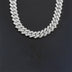 Cross 4.0mm Diamond Studded Single Row Necklace - Minihomy