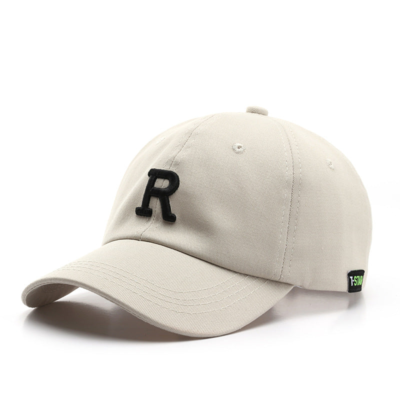 Adjustable Cap Letter R Embroidery Unisex Baseball Cap - Minihomy