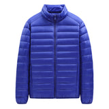 Men's Down Jacket Solid Color Stand Collar Light - Minihomy