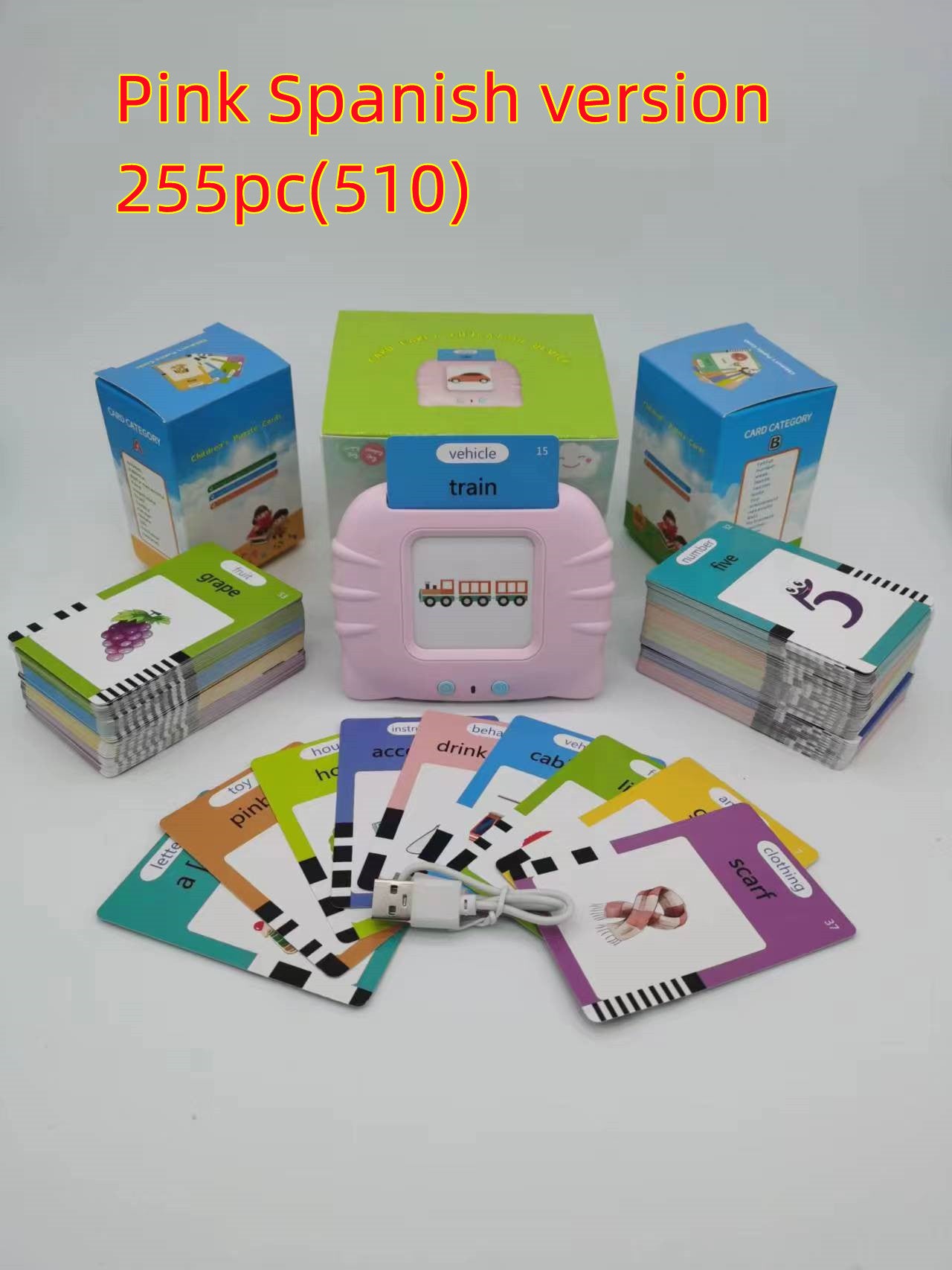 Early Learning English Machine for Kids: Educational Card Toys - Minihomy