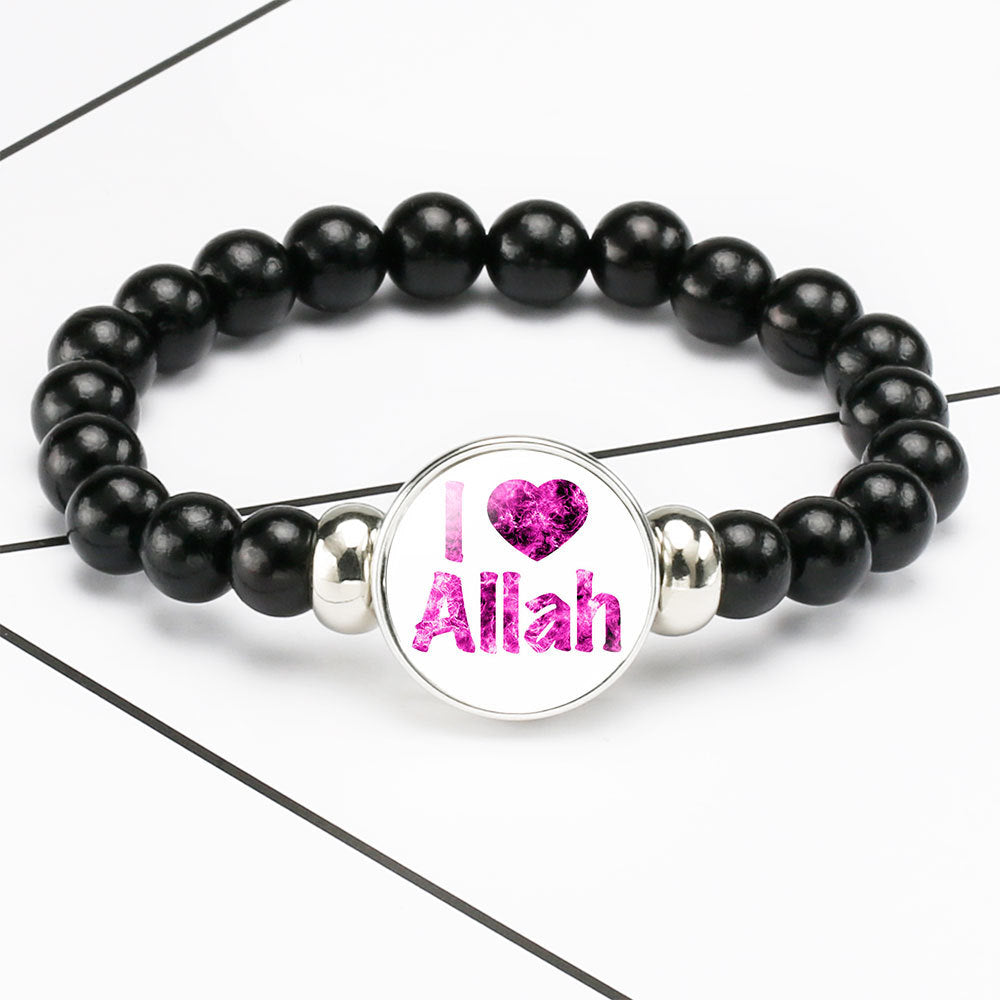 Middle East Islam Muslim Bead Bracelets 18mm Snap Buttons Charms Bracelet - Minihomy