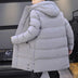 Long Hooded Jacket Men Winter Warm Windproof Coat - Solid Color Outdoor Clothes - Minihomy