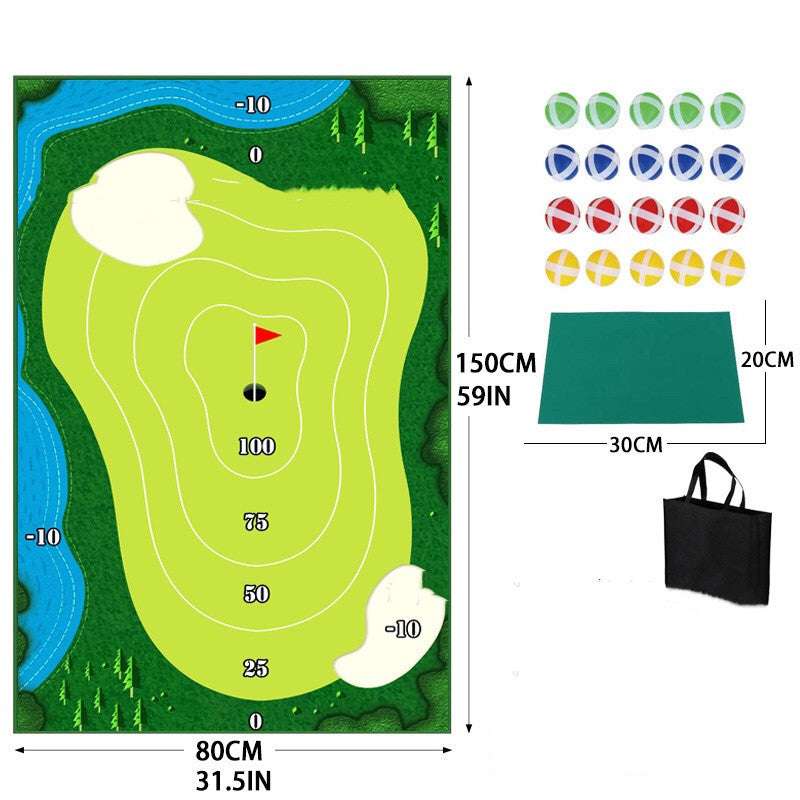 Golf Training Mat For Swing Parent-child Toys Ball Trace Directional Mat - Minihomy