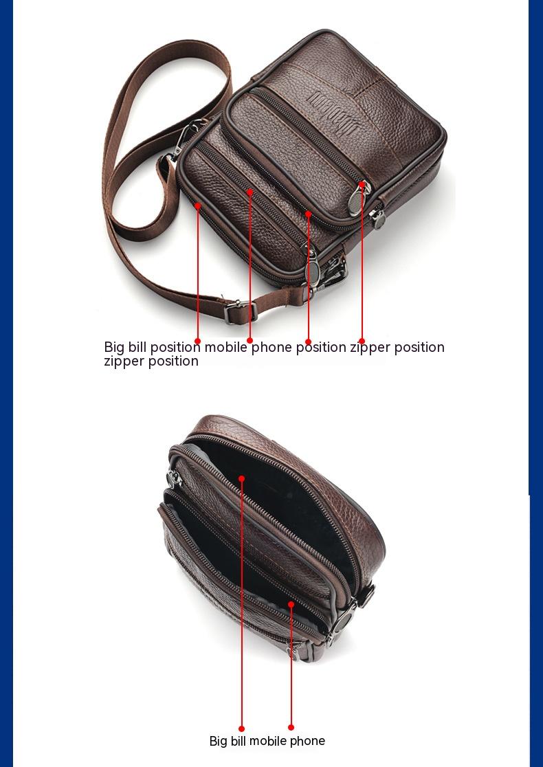 Men's Waist Bag Multi-functional Shoulder Messenger Bag Mobile Phone Belt Pouch - Minihomy