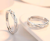 Simple Diamond-studded Couple Rings For Men And Women