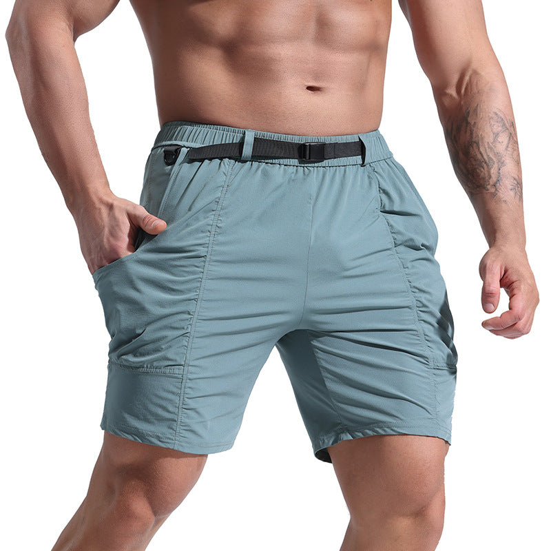 Athletic Shorts For Men With Pockets And Elastic Waistband Cargo Shorts - Minihomy