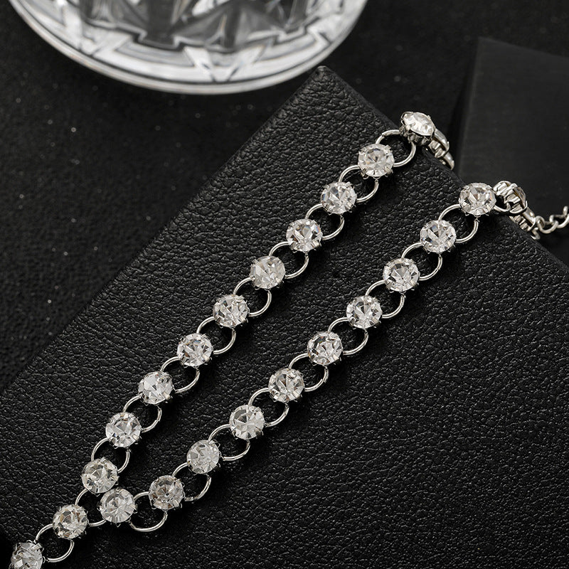 Street Shooting Trendy Women's Alloy Rhinestone Anklet