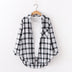 Plaid Shirt Women Loose Long Sleeve Blouses Cotton Flannel Casual Shirt Women - Minihomy