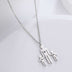 Family Series Titanium Steel Ornament Cut One Large Two Small Necklace - Minihomy