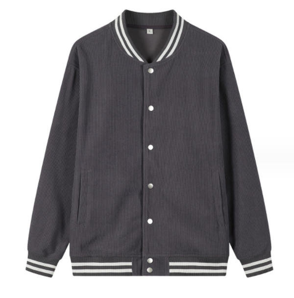 Menswear Corduroy Japanese Baseball Jacket - Minihomy