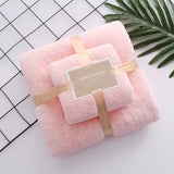 High-density Coral Fleece Towel Bath Towel Set - Minihomy