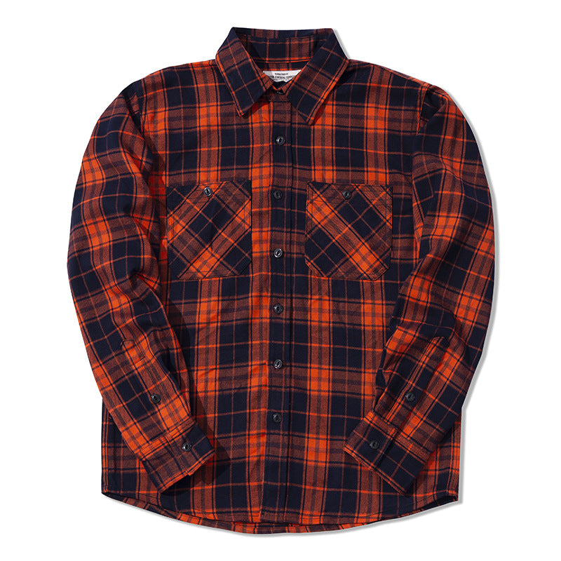 Heavy Thick Plaid Shirt For Men - Minihomy