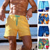 Men's Printed Beach Shorts Sports Double Layer Shorts Summer - Minihomy