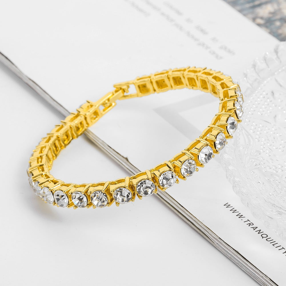 Mens Single Drain Diamond Bracelet - Minihomy