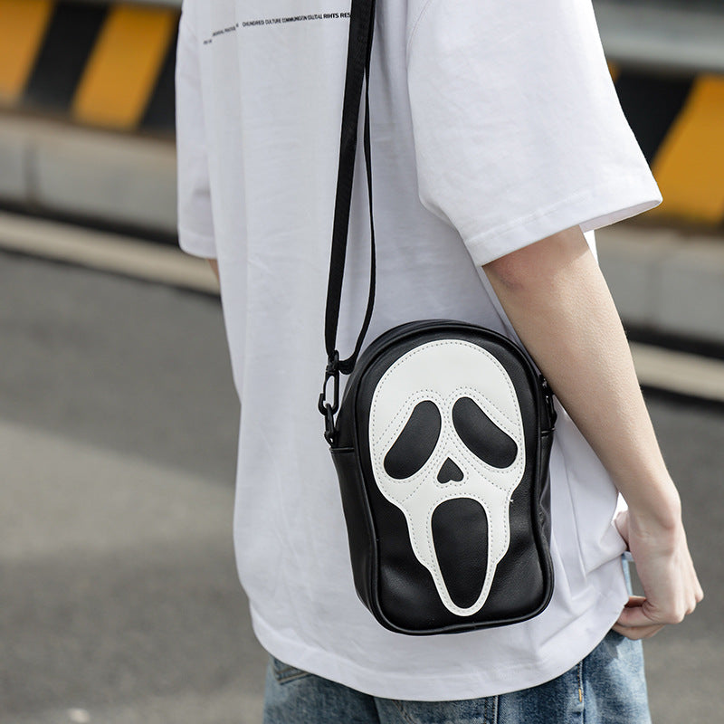 Halloween Funny Ghost Skull Crossbody Shoulder Bag - Minihomy