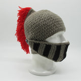 Funny Hat Creative Hand-woven Knight Hat Helmet Shape - Minihomy