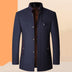 Men's Woolen Jacket - Autumn and Winter Stand Collar for Middle-aged Men - Minihomy