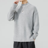 Half High-Necked Sweater for Men's Casual Knitwear Outerwear - Minihomy