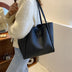 Casual Large Capacity Tote Bags for Women - Solid Color Shopping Shoulder Bag - Minihomy