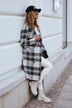 European And American Plaid Woolen Coat - Minihomy