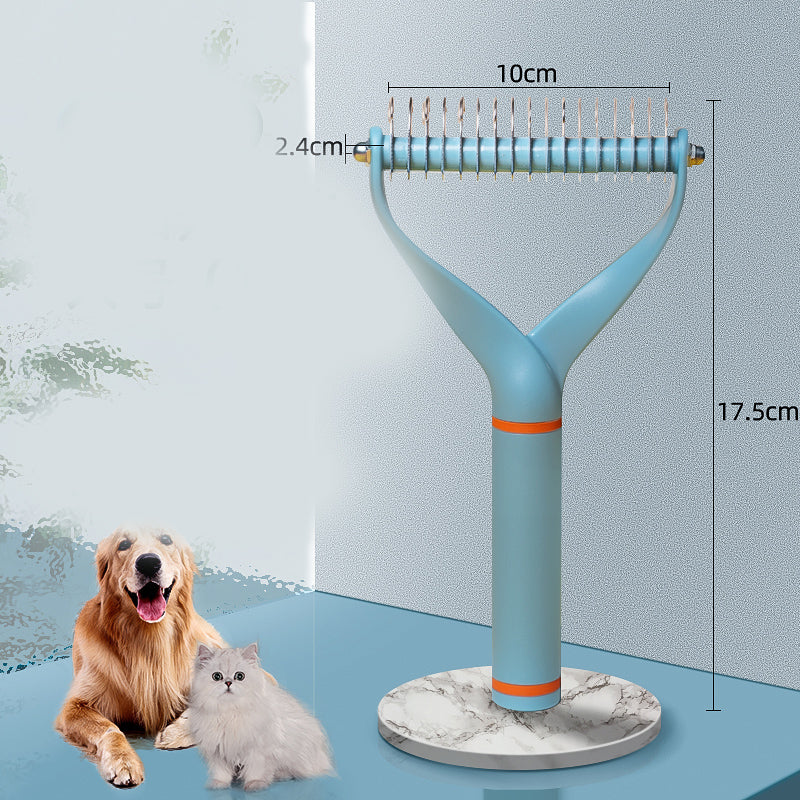 Long-haired Pet Comb Dog Hair Puppet Cat Knot Remover Floating Hair Artifact - Minihomy