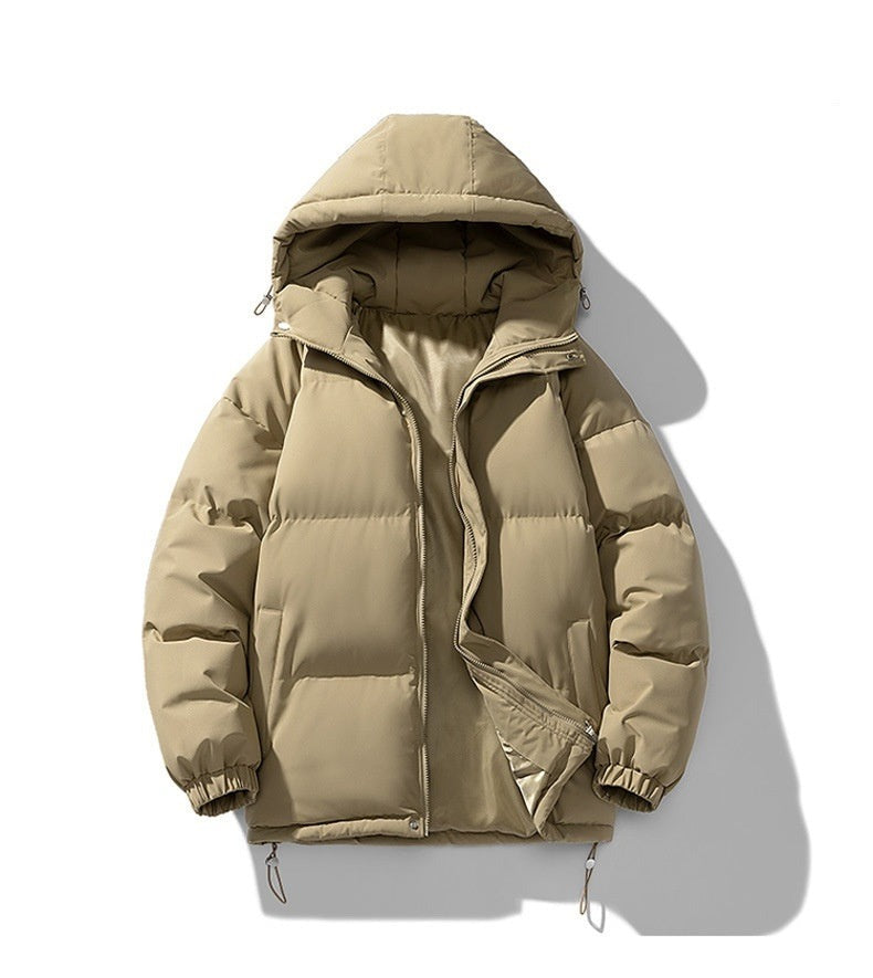 Men's Hoodie Padded Coat Thickened Cotton-padded Clothes Loose Casual Cotton-padded Jacket - Minihomy