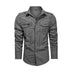 Men Shirt Outwear Military Thin Long Sleeve Shirts Quick-dry Solid Casual Fit Men Shirt - Minihomy