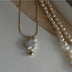 Pearl Baroque Sweater Chain Necklace - Minihomy