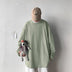 Legible Spring Autumn Long Sleeve T-shirts - Men's O-Neck Loose Fit - Minihomy