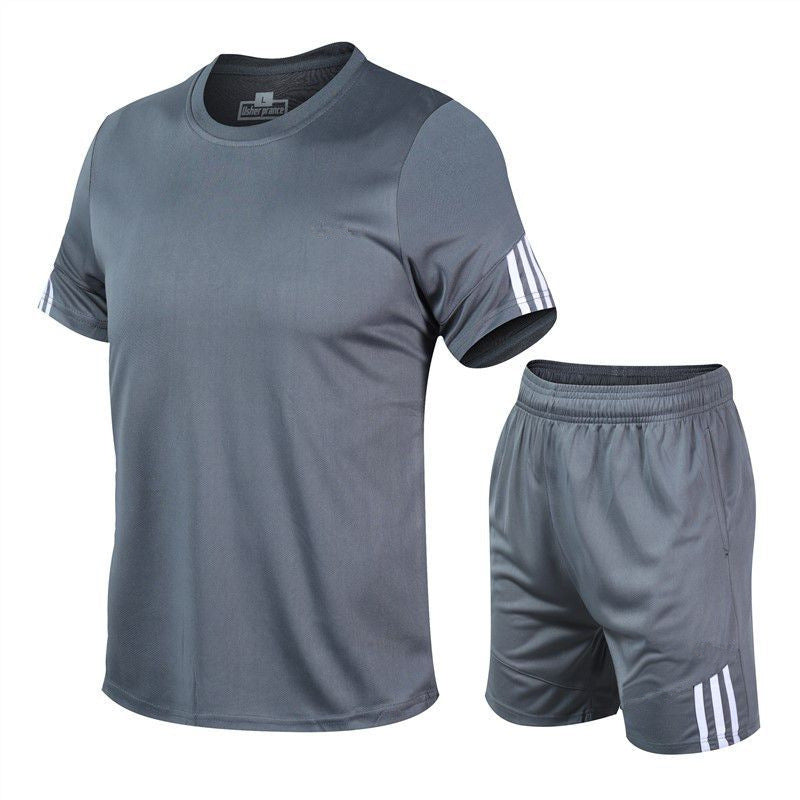 Men Sports Suit Track Suit Running Suit Gym Two Piece Quick Drying Clothes - Minihomy