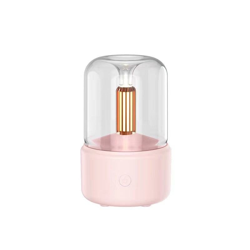 Atmosphere Light Humidifier - Candlelight Aroma Diffuser with LED Night Light - Minihomy