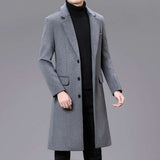 Men Casual Plus Cotton Long Coat: Elevate Your Style with Effortless Elegance - Minihomy