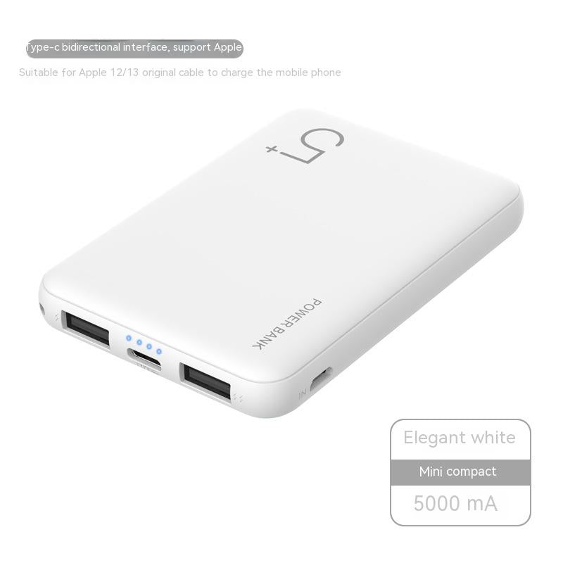 Compact Mini Portable Power Bank - 5000mAh - Minihomy