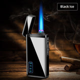 Windproof Double Flame Lighter - Gas & Electric, Customized, Metal