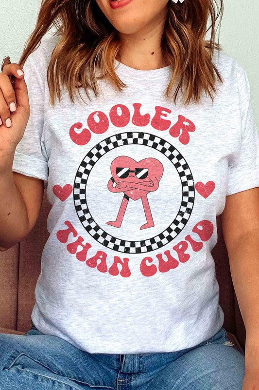 Plus Size - Cooler Than Cupid Graphic T-Shirt - Minihomy