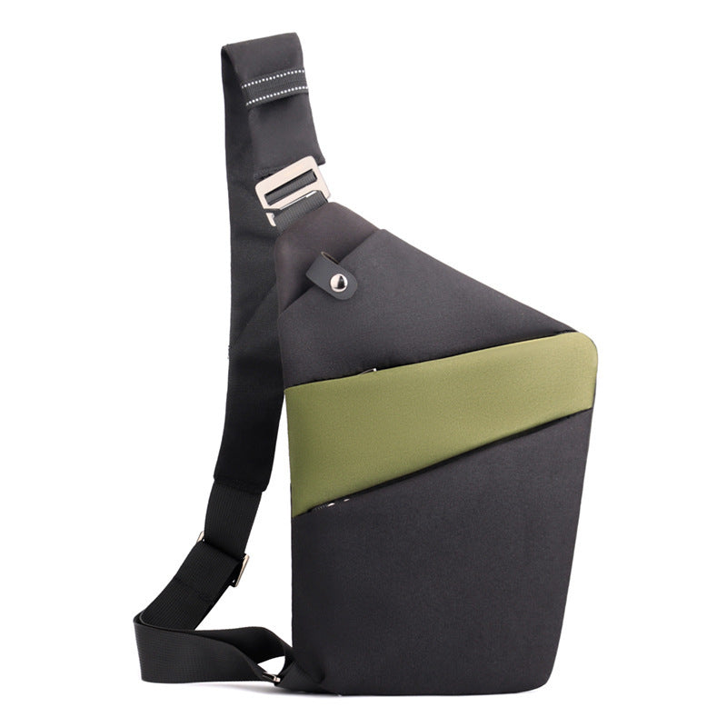 Canvas Chest Bag: Unisex Crossbody Shoulder Bag