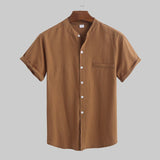 Loose Cotton And Linen Short Sleeve - Minihomy