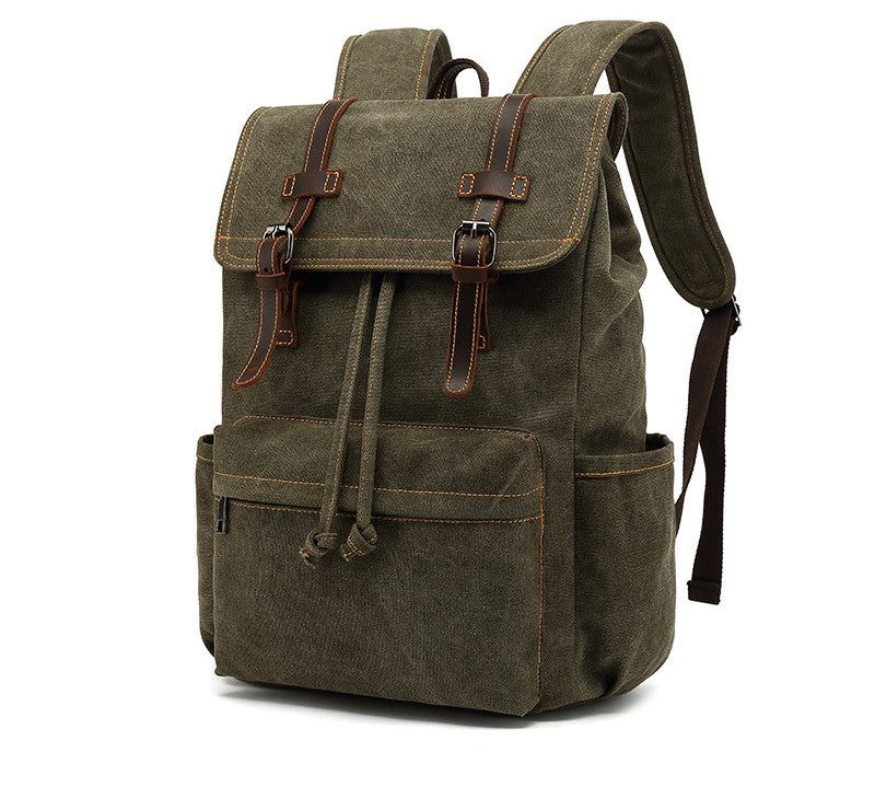 Men's Backpack Vintage Outdoor Travel Canvas Bag - Minihomy