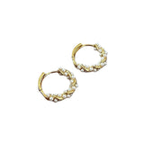 Women's Temperament Circle Pearl Earrings