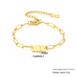 Ornament Extended Stainless Steel Bracelet Gold - Minihomy