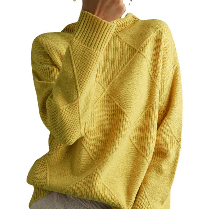 Knitwear Autumn And Winter Long-sleeved Outer Wear Bottoming Shirt - Minihomy