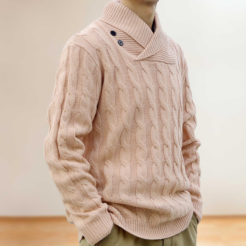 Men's Wear Thin Pullover Sweater - Slim Fit - Minihomy