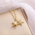 Full Rhinestone Zircon Sea Summer Star Pearl Pendant Titanium Steel Clavicle Chain - Minihomy