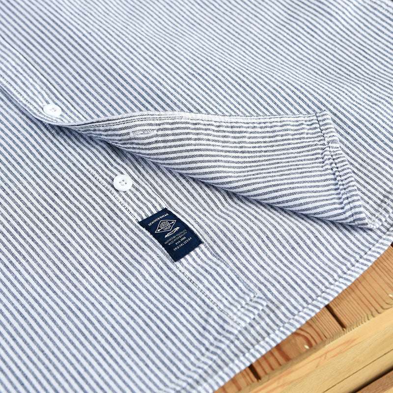 Men's Striped Casual Shirt Loose - Minihomy